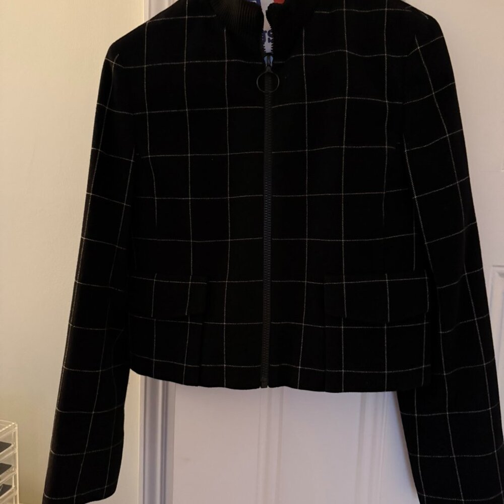 Women's wool Akris Punto cropped jacket